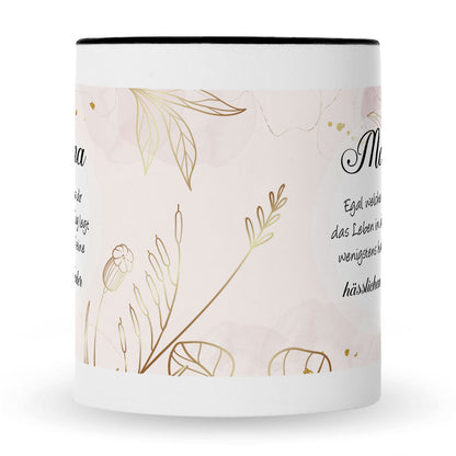 Bedruckte Tasse mit Spruch Mama wenigstens hast du keine hässlichen Kinder