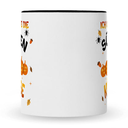 Bedruckte Tasse mit Spruch Ich unterrichte die süßesten Kürbisse im Beet
