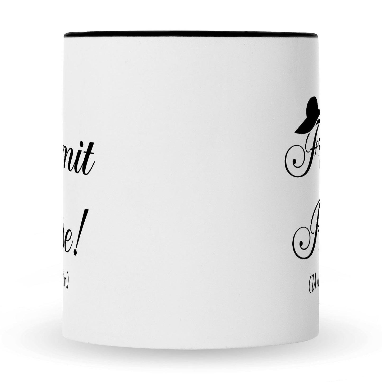 Bedruckte Tasse mit Spruch Frau mit Klasse