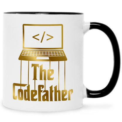 Bedruckte Tasse mit Spruch - The Codefather