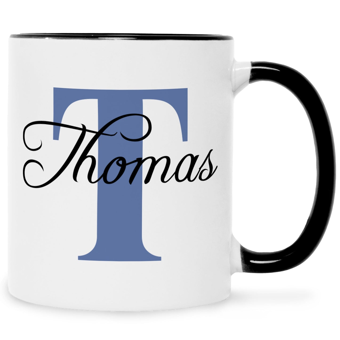 Bedruckte Tasse mit Initialen und Namen