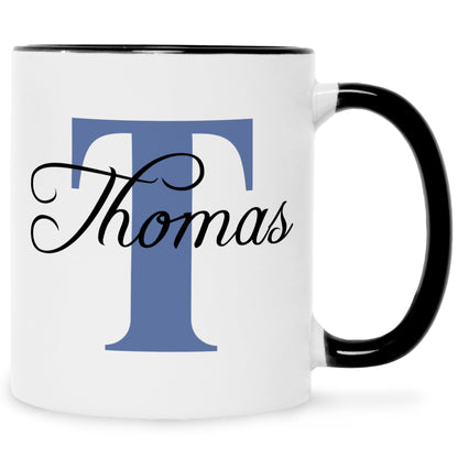 Bedruckte Tasse mit Initialen und Namen