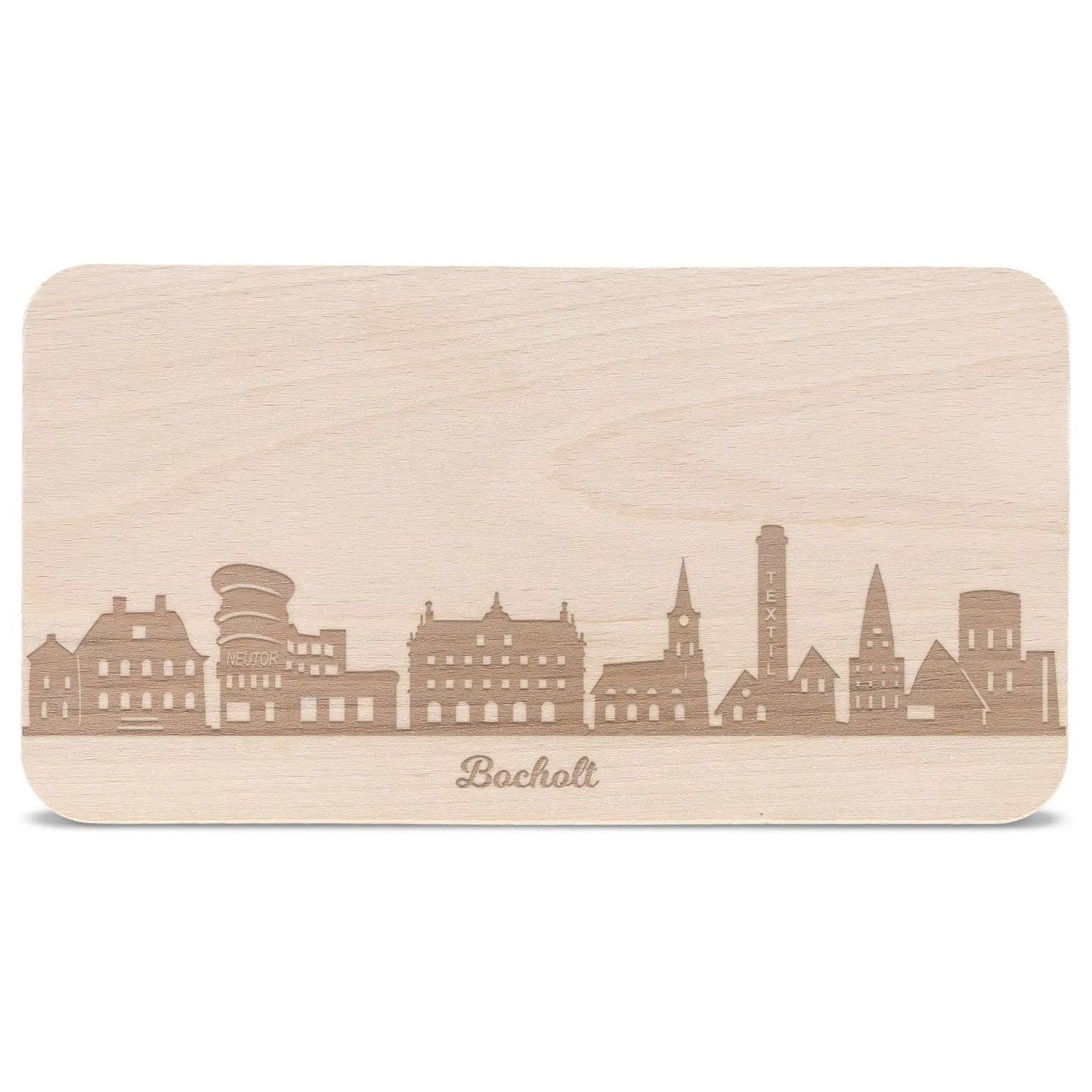 Frühstücksbrettchen Skyline Bocholt