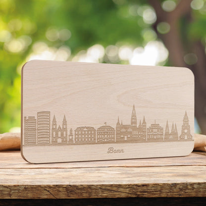 Frühstücksbrettchen Skyline Bonn