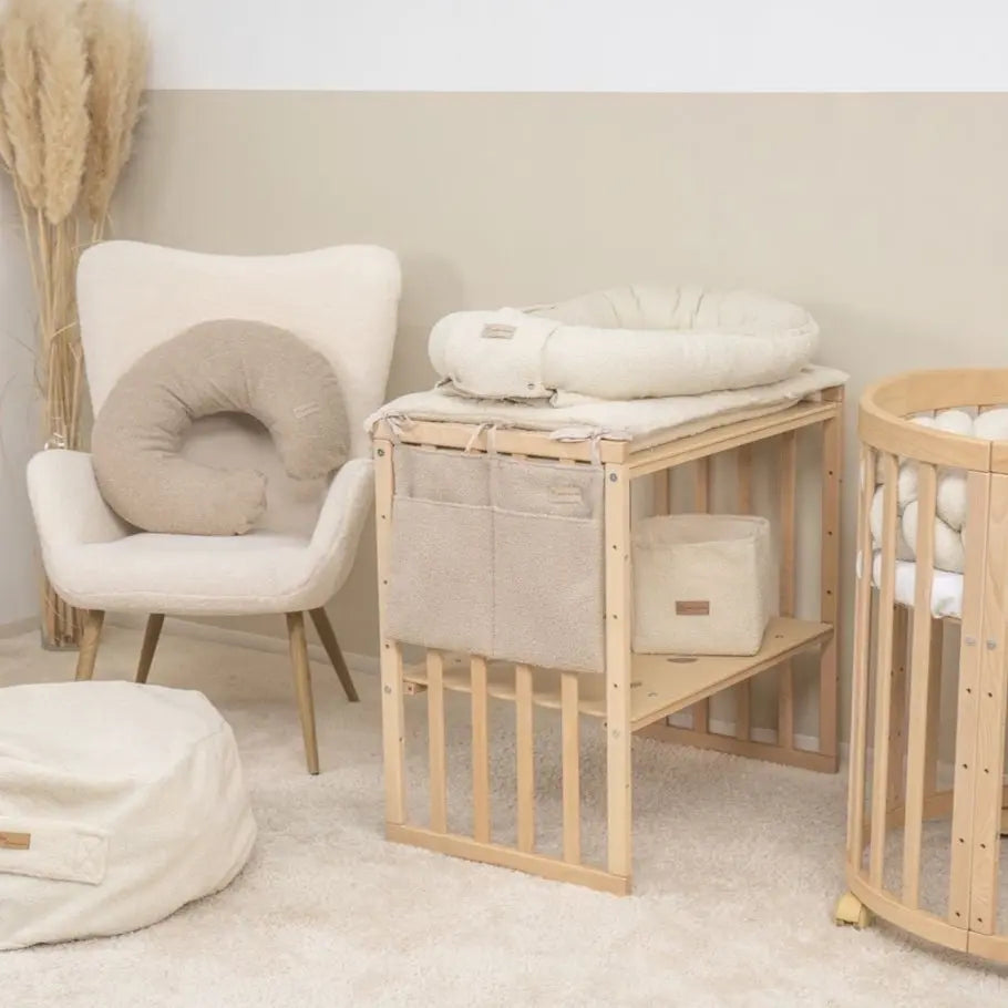 Organizer Bouclé - Ordnung am Babybett
