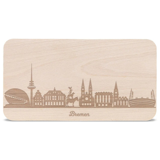 Frühstücksbrettchen Skyline Bremen