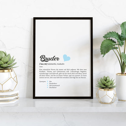 Definition Poster, Kunstdrucke & Worterklärung auf DIN A4 Premium-Foto-Papier
