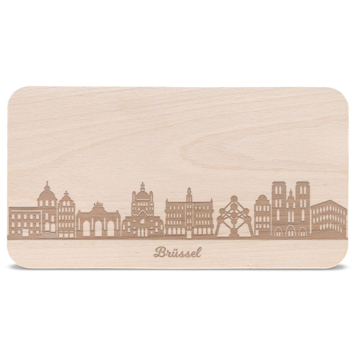 Frühstücksbrettchen Skyline Brüssel