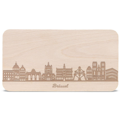 Frühstücksbrettchen Skyline Brüssel