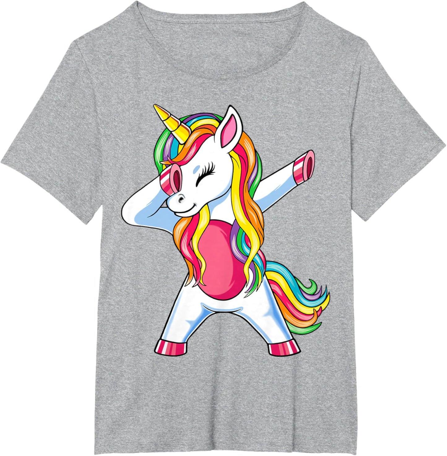 Dab Einhorn Dabbing Unicorn Regenbogen Jungen Mädchen Kinder T-Shirt