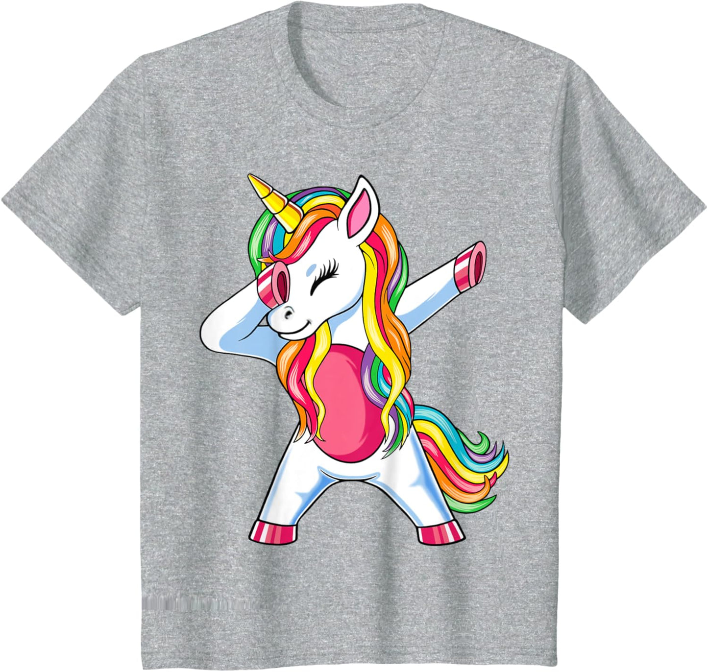 Dab Einhorn Dabbing Unicorn Regenbogen Jungen Mädchen Kinder T-Shirt