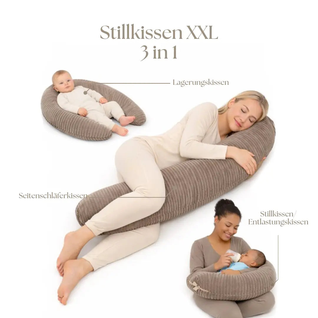 Stillkissen Cord XXL –  ergonomisch & stilvoll
