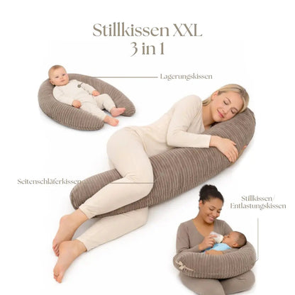 Stillkissen Cord XXL –  ergonomisch & stilvoll