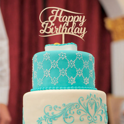 Cake Topper Happy Birthday