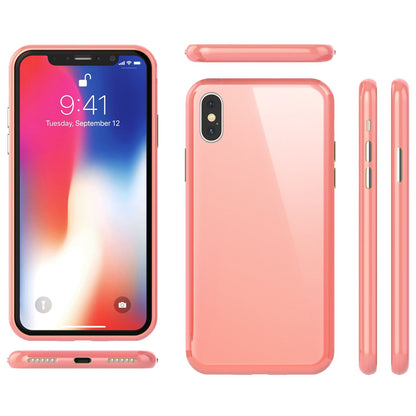 NALIA Magnetische 360° Glas Hülle kompatibel mit iPhone XS Max, Ultra-Slim Hard-Case Dünnes Hartglas Back-Cover mit Rahmen & Display-Schutz, Full-Body Schutzhülle Bumper Handy-Tasche