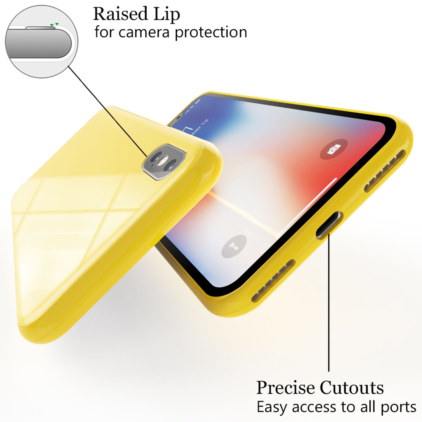 NALIA Magnetische 360° Glas Hülle kompatibel mit iPhone XS Max, Ultra-Slim Hard-Case Dünnes Hartglas Back-Cover mit Rahmen & Display-Schutz, Full-Body Schutzhülle Bumper Handy-Tasche