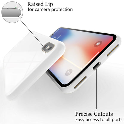 NALIA Magnetische 360° Glas Hülle kompatibel mit iPhone XS Max, Ultra-Slim Hard-Case Dünnes Hartglas Back-Cover mit Rahmen & Display-Schutz, Full-Body Schutzhülle Bumper Handy-Tasche