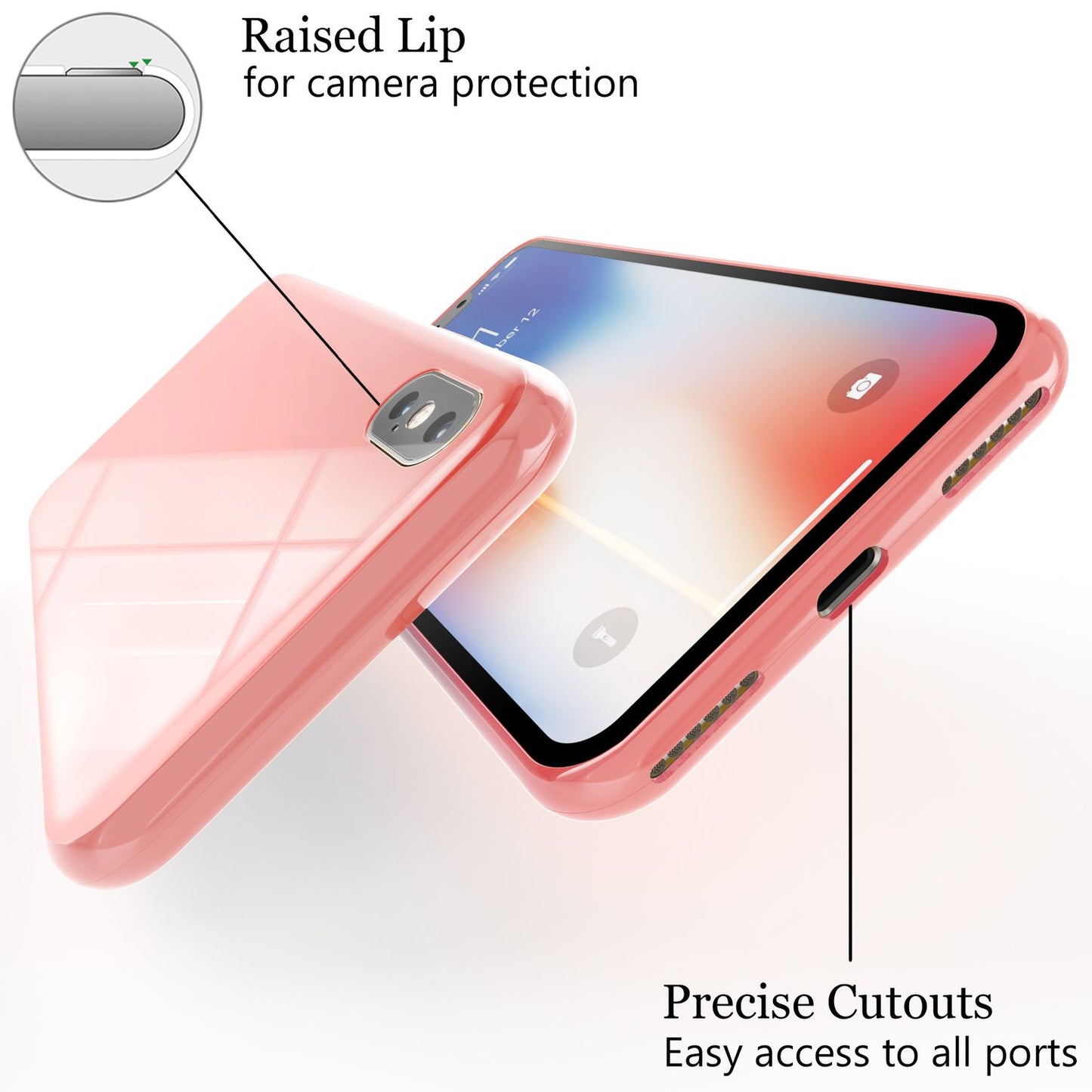 NALIA Magnetische 360° Glas Hülle kompatibel mit iPhone XS Max, Ultra-Slim Hard-Case Dünnes Hartglas Back-Cover mit Rahmen & Display-Schutz, Full-Body Schutzhülle Bumper Handy-Tasche