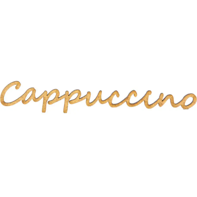 Cappucino Deko Schriftzug
