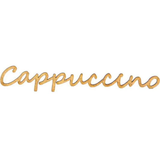 Cappucino Deko Schriftzug