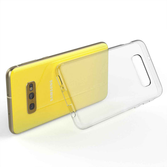 NALIA Transparente Silikonhülle für Samsung Galaxy S10e – Anti-Gelb & Rutschfest – GLAZE (Handyhülle Kristallklar, Schlank & Stoßfest) – Marke aus Berlin
