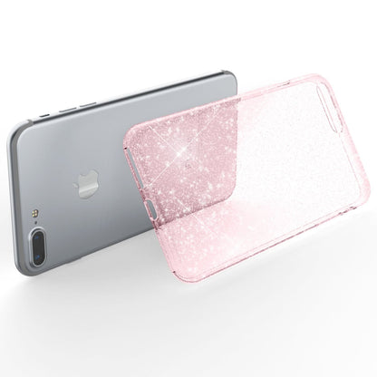 NALIA Glitzerhülle für iPhone 7 Plus / 8 Plus – Funkelndes Silikon Case – DAZZLIN (Transparent & Stoßfest) – Marke aus Berlin