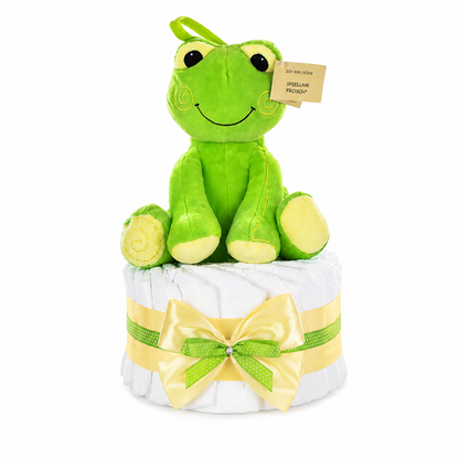 Windeltorte neutral Spieluhr Frosch