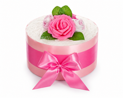 Windeltorte Rosenblüte | rosa