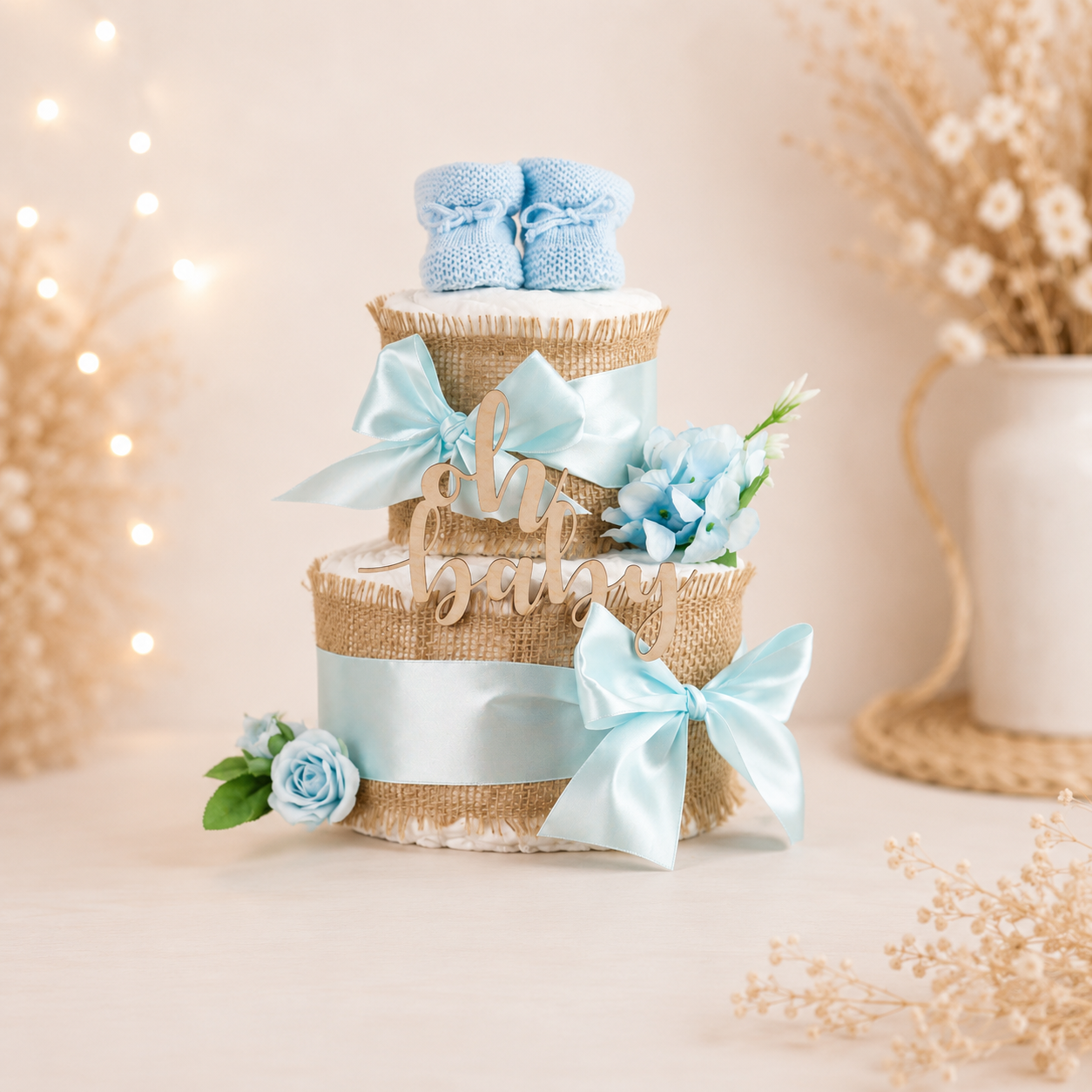 Windeltorte Alles Jute | zur Geburt blue