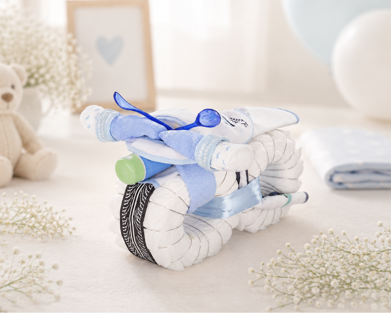 Windelmotorrad ROCKSTAR blau