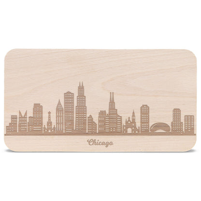 Frühstücksbrettchen Skyline Chicago