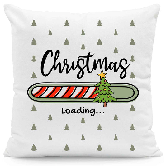 Kissen mit Weihnachtsmotiv - Christmas loading - Weihnachtsdeko - Geschenke für Frauen & Männer