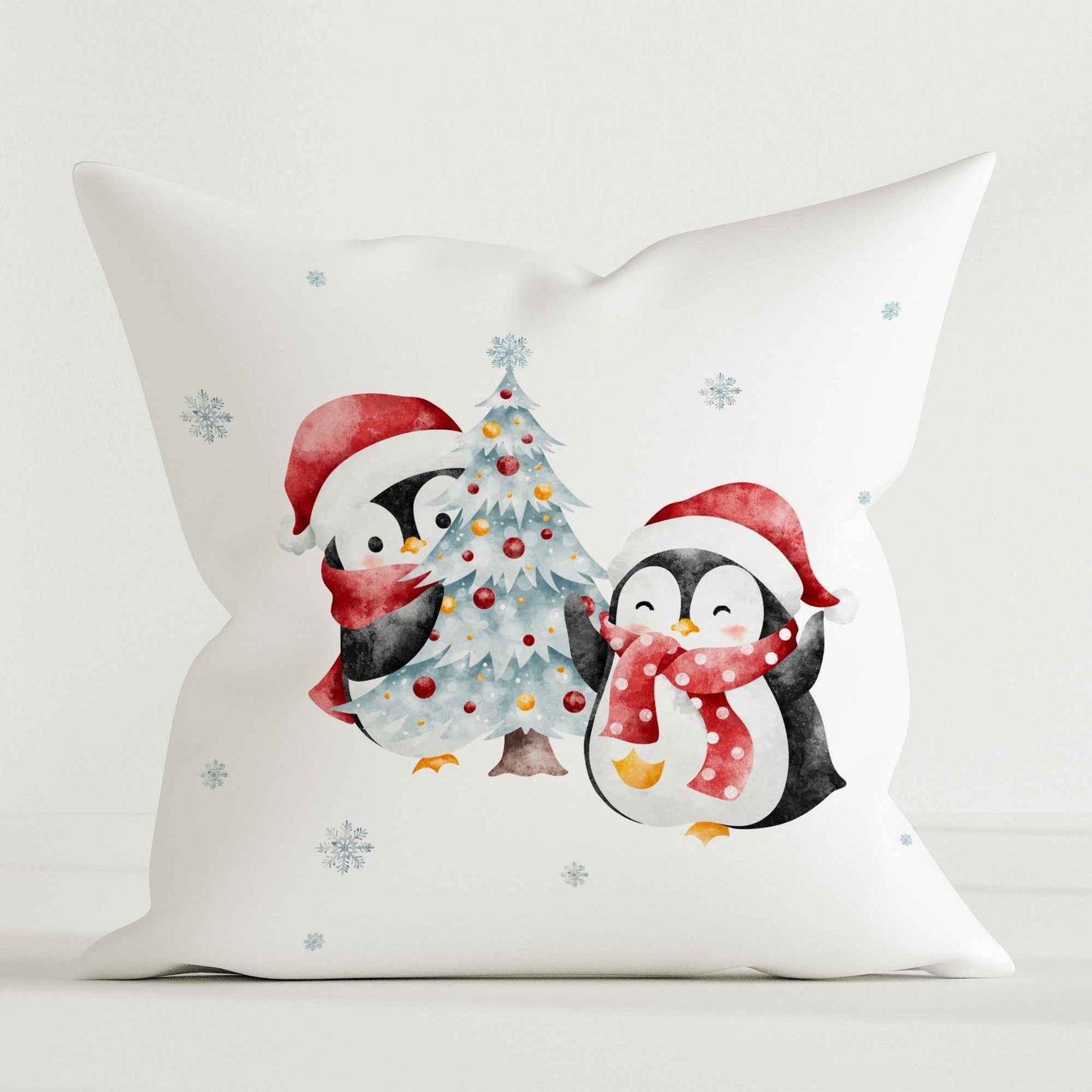 "Winter Pinguine" Premium Dekokissen