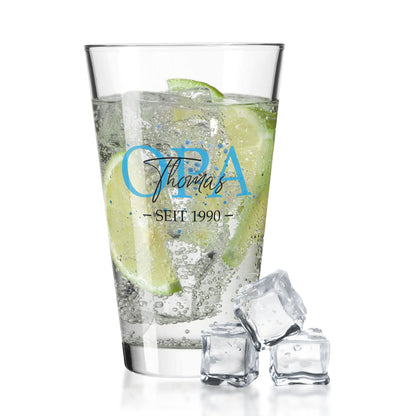 Leonardo Wasserglas mit UV-Druck "Opa" mit Wunschname & Datum