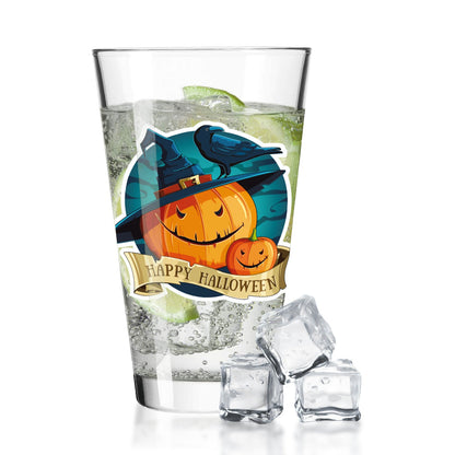 Leonardo Wasserglas mit UV-Druck "Happy Halloween Kürbis" für Halloween