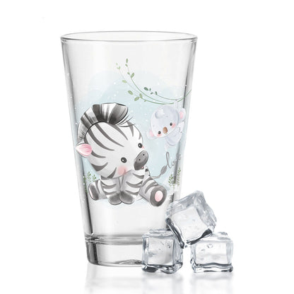 Leonardo Wasserglas mit UV-Druck "Zebra" - Für Kinder