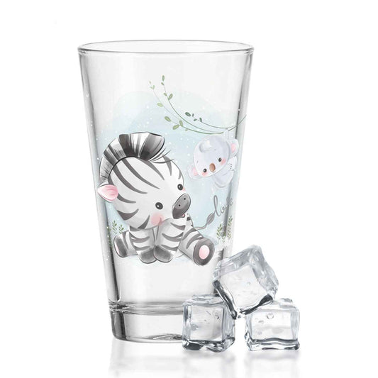 Leonardo Wasserglas mit UV-Druck "Zebra" - Für Kinder