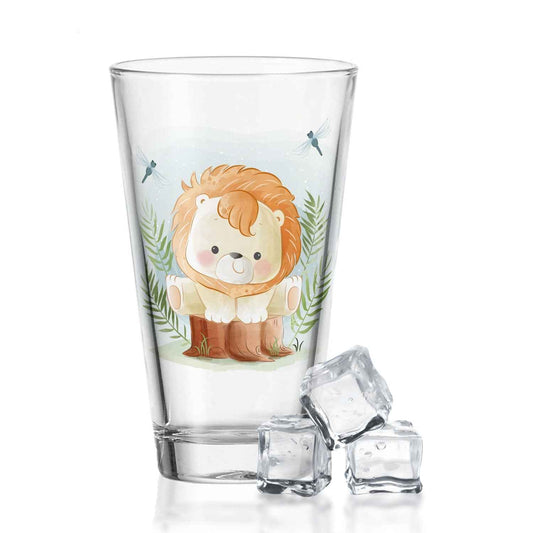 Leonardo Wasserglas mit UV-Druck "Löwe" - Für Kinder