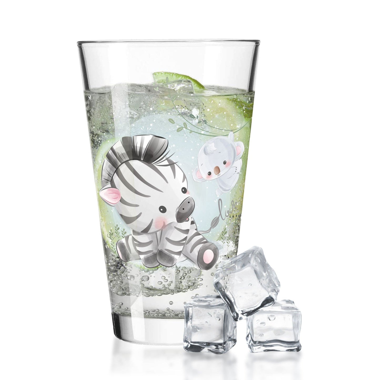 Leonardo Wasserglas mit UV-Druck "Zebra" - Für Kinder