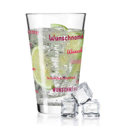 Leonardo Wasserglas mit UV-Druck "Namensglas" mit Wunschnamen