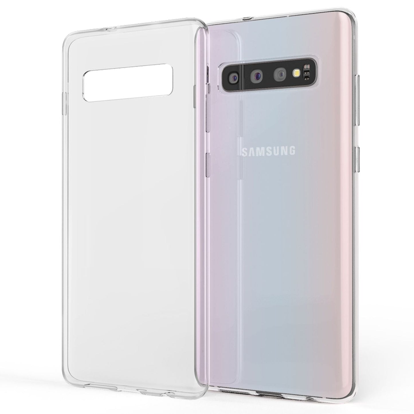 NALIA Transparente Silikonhülle für Samsung Galaxy S10 – Anti-Gelb & Rutschfest – GLAZE (Handyhülle Kristallklar, Schlank & Stoßfest) – Marke aus Berlin