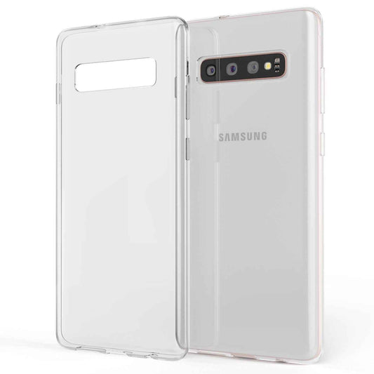 NALIA Transparente Silikonhülle für Samsung Galaxy S10 Plus – Anti-Gelb & Rutschfest – GLAZE (Handyhülle Kristallklar, Schlank & Stoßfest) – Marke aus Berlin