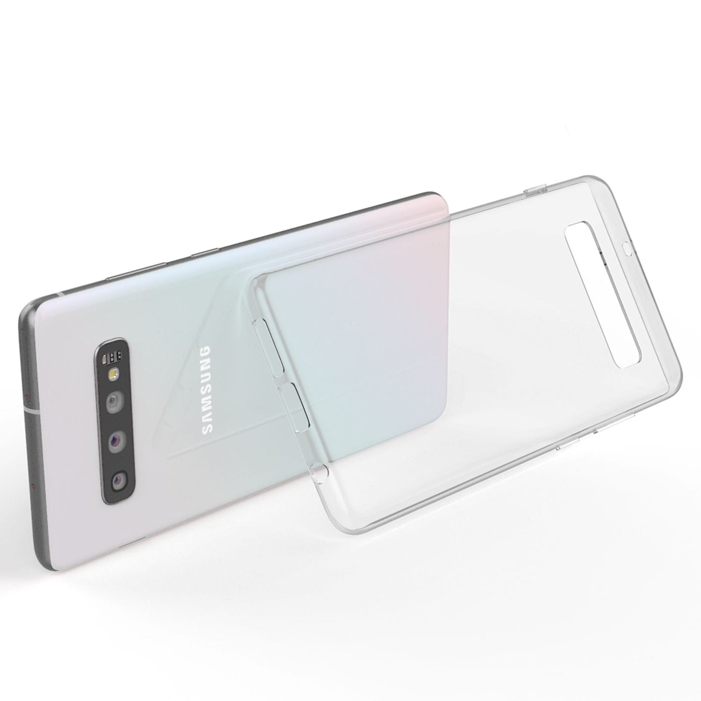NALIA Transparente Silikonhülle für Samsung Galaxy S10 – Anti-Gelb & Rutschfest – GLAZE (Handyhülle Kristallklar, Schlank & Stoßfest) – Marke aus Berlin