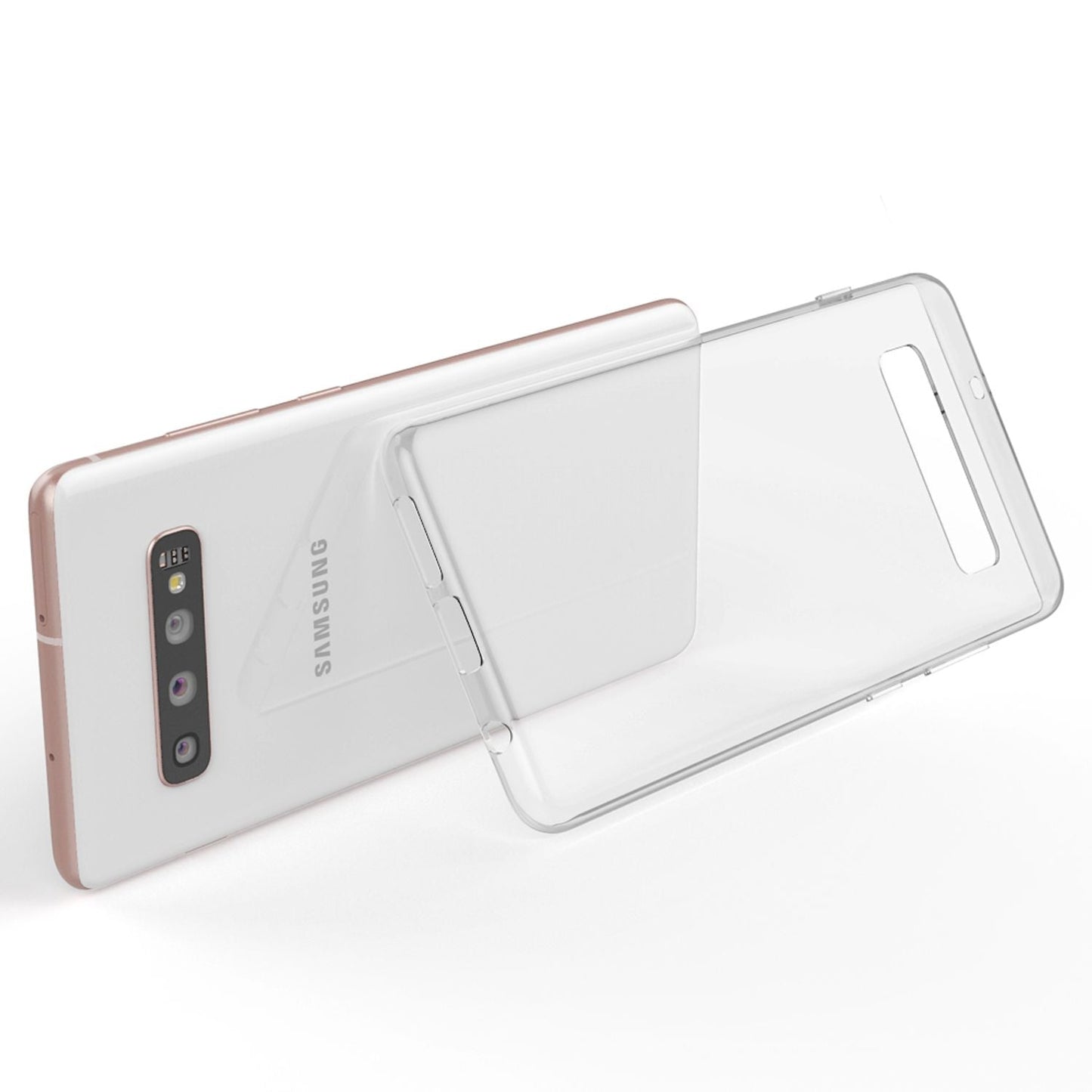 NALIA Transparente Silikonhülle für Samsung Galaxy S10 Plus – Anti-Gelb & Rutschfest – GLAZE (Handyhülle Kristallklar, Schlank & Stoßfest) – Marke aus Berlin