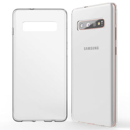 NALIA Transparente Silikonhülle für Samsung Galaxy S10 Plus – Anti-Gelb & Rutschfest – GLAZE (Handyhülle Kristallklar, Schlank & Stoßfest) – Marke aus Berlin