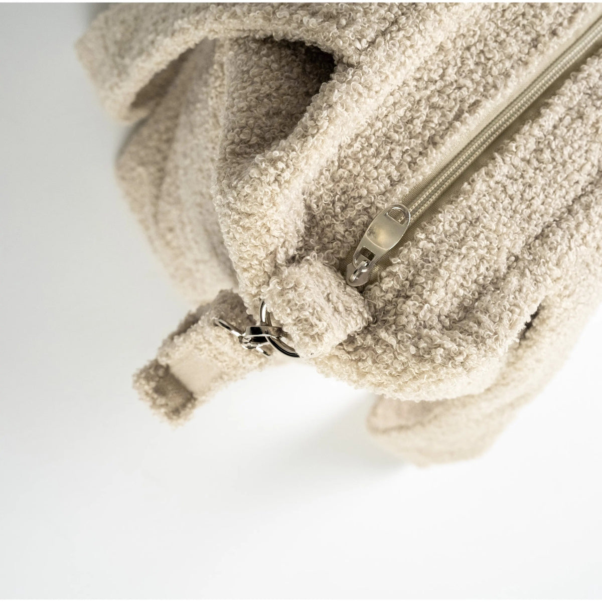 Wickeltasche Bouclé – für Kinderwagen