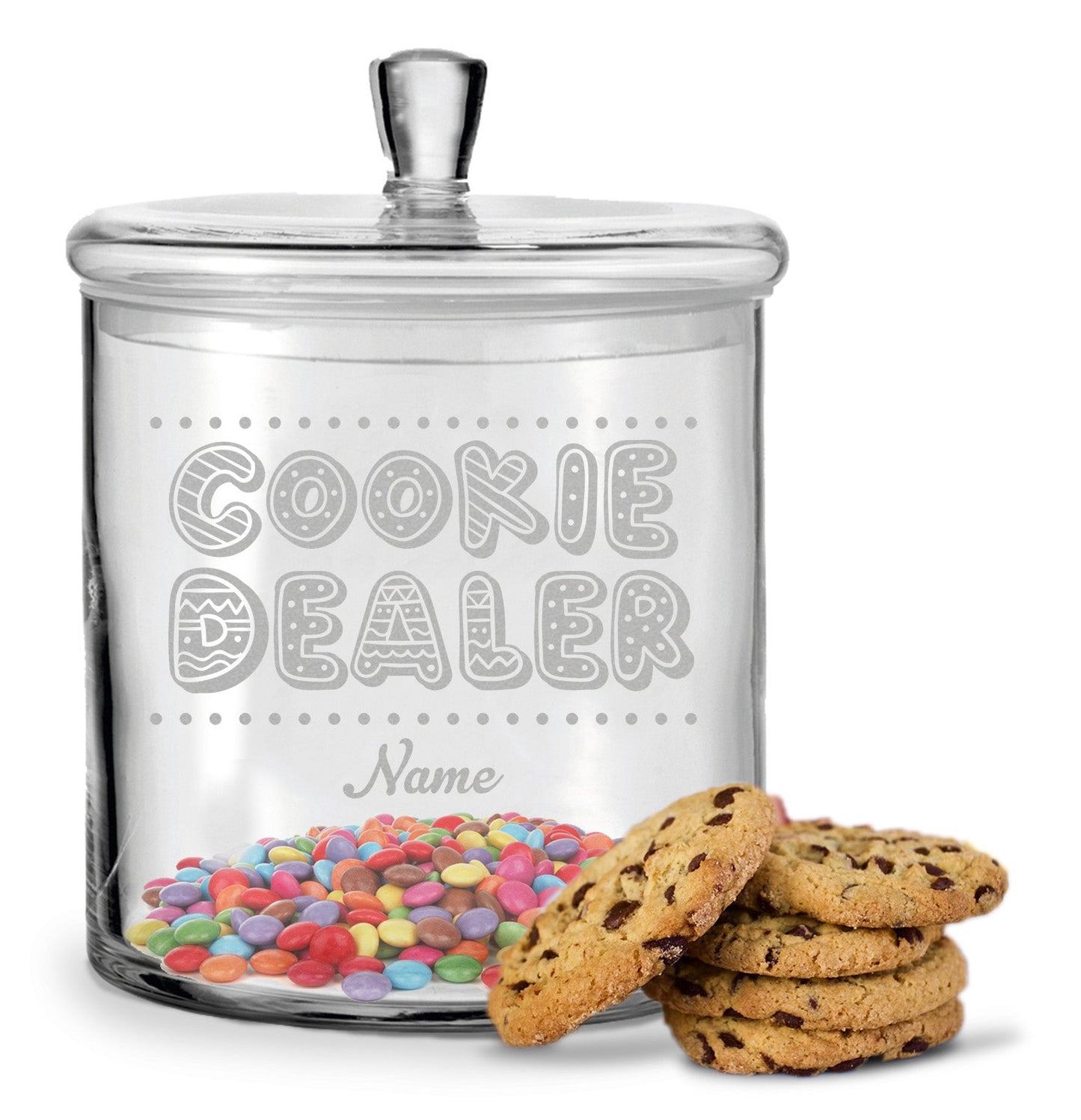 Leonardo Keksglas mit Gravur "Cookie Dealer"