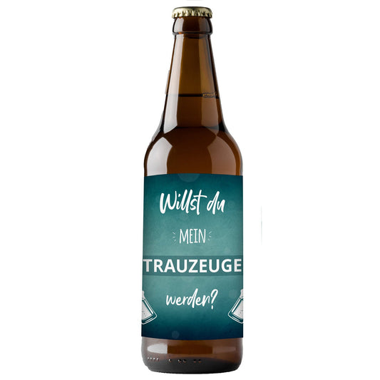 Flaschenetikett Trauzeuge - Geschenk für den Trauzeugen