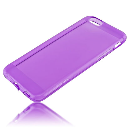 NALIA Handyhülle kompatibel mit iPhone 6 6S, Ultra-Slim Silikon Case Crystal Schutz-Hülle Dünn Durchsichtig, Handy-Tasche Etui Telefon-Schale Back-Cover Thin-Fit Smart-Phone Bumper - Lila Transparent