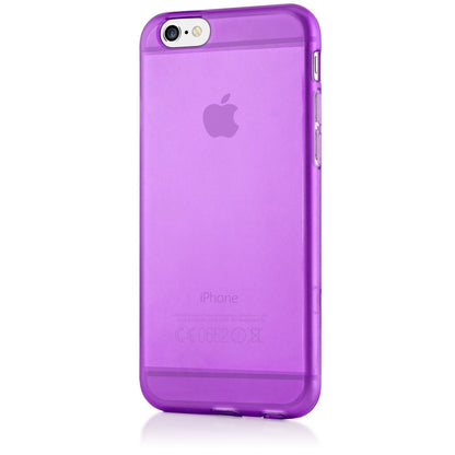 NALIA Handyhülle kompatibel mit iPhone 6 6S, Ultra-Slim Silikon Case Crystal Schutz-Hülle Dünn Durchsichtig, Handy-Tasche Etui Telefon-Schale Back-Cover Thin-Fit Smart-Phone Bumper - Lila Transparent